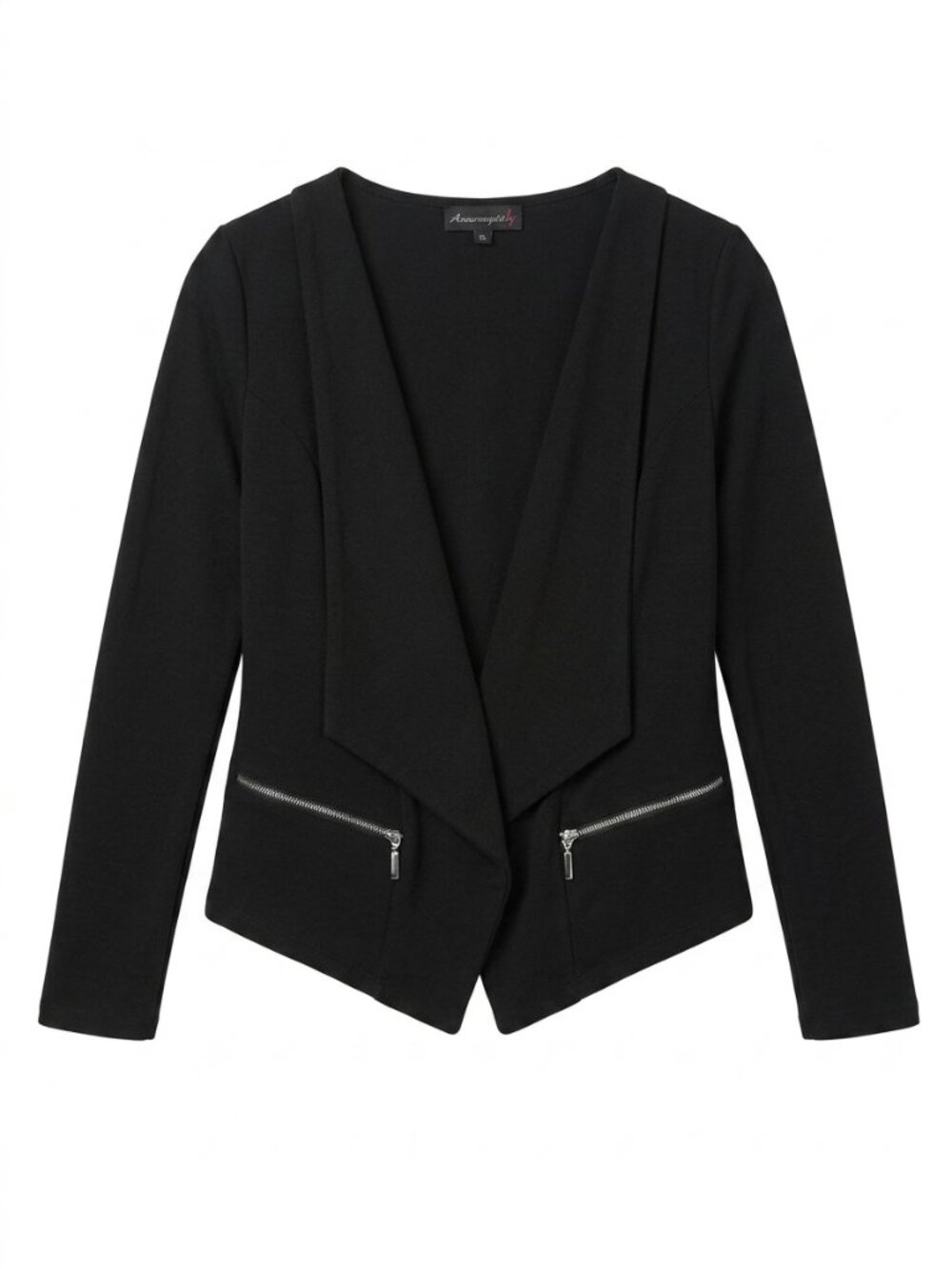 ANONYME SANS TOI - Draped Open-Front Cardigan Blazer – Size Large